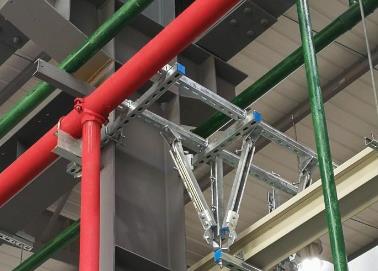 平湖该抗震支架的整体式支吊架结构协调性好
